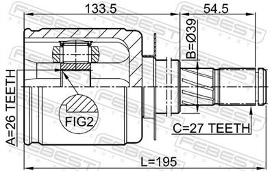 FEBEST 0211-R51 EAN: 4056111043999.