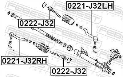 FEBEST 0221-J32RH EAN: 4056111062556.
