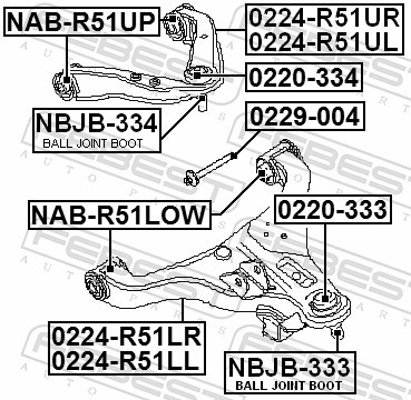 FEBEST 0229-004 EAN: 4056111110677.