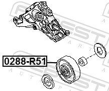 FEBEST 0288-R51 EAN: 4056111095639.