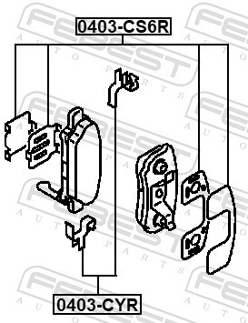 FEBEST 0403-CS6R EAN: 4056111149868.