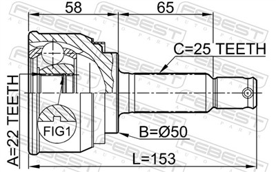 FEBEST 0410-001 EAN: 4056111035895.