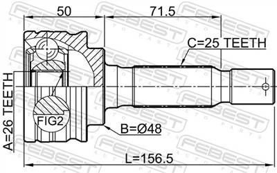FEBEST 0410-GA2RR EAN: 4056111097091.