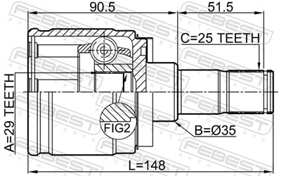 FEBEST 0411-H77WRH EAN: 4056111107943.