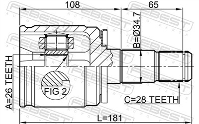 FEBEST 0411-K94LH EAN: 4056111044293.