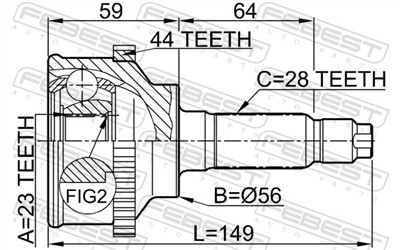 FEBEST 0510-018A44 EAN: 4056111036731.