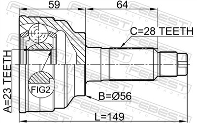 FEBEST 0510-018 EAN: 4056111036755.