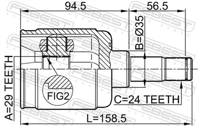 FEBEST 0511-CPLH EAN: 4056111062488.
