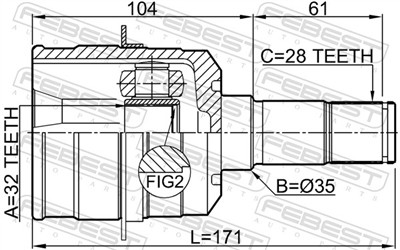 FEBEST 0511-CWATLH EAN: 4056111107967.