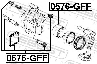 FEBEST 0576-GFF EAN: 4056111062112.
