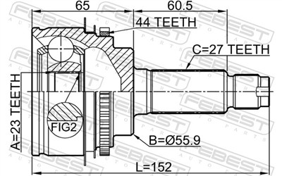 FEBEST 0810-S11A44 EAN: 4056111101088.
