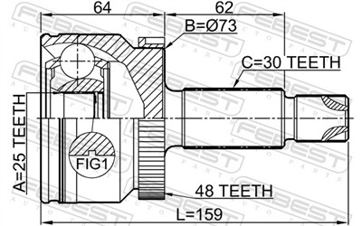 FEBEST 1210-IX35D7A48 EAN: 4056111148793.