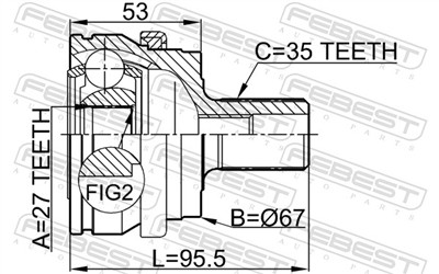 FEBEST 1610-203 EAN: 4056111044170.