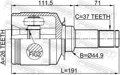 FEBEST 1611-164FLH EAN: 4056111085609.