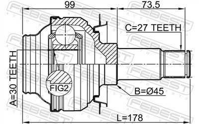 FEBEST 1611-204R EAN: 4056111101767.