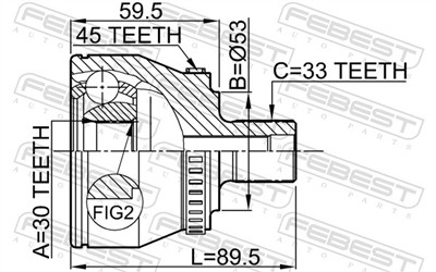 FEBEST 1710-004A45 EAN: 4056111035338.