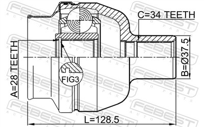 FEBEST 1811-Z19DRH EAN: 4056111116341.