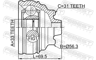 FEBEST 1910-F30 EAN: 4056111113005.