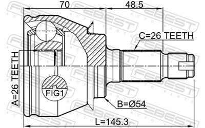 FEBEST 1910-R58 EAN: 4056111103433.