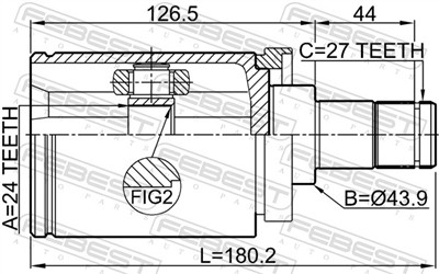 FEBEST 1911-E60LH EAN: 4056111113227.