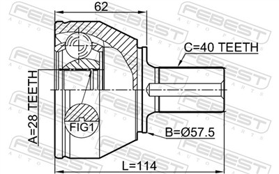 FEBEST 2110-CA220 EAN: 4056111080581.