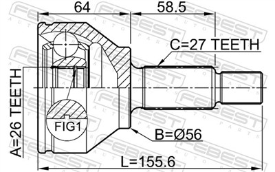 FEBEST 2110-CAK EAN: 4056111056869.