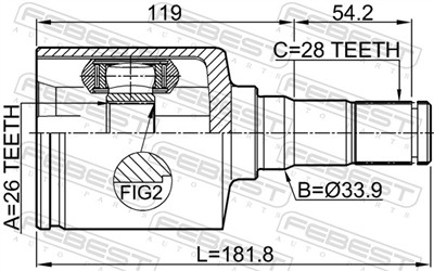 FEBEST 2111-CA2LH EAN: 4056111127408.