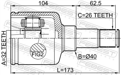 FEBEST 2111-CB4LH EAN: 4056111124155.