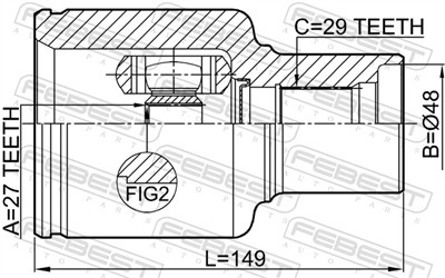 FEBEST 2111-TKE4WDRH EAN: 4056111108100.