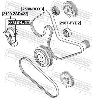 FEBEST 2190-ZSD422 EAN: 4056111176673.