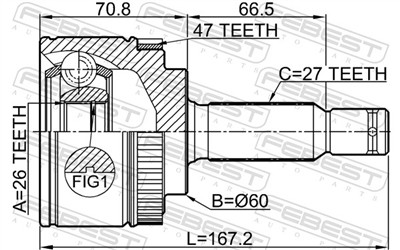 FEBEST 2210-OPIA47 EAN: 4056111113012.