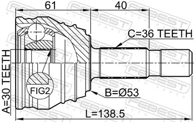 FEBEST 2310-029 EAN: 4056111035956.