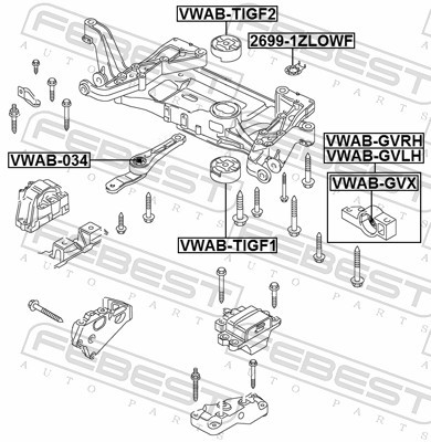 FEBEST 2699-1ZLOWF EAN: 4056111125633.