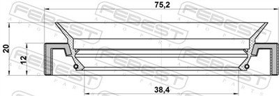 FEBEST 95HAS-40751220L EAN: 4056111088532.