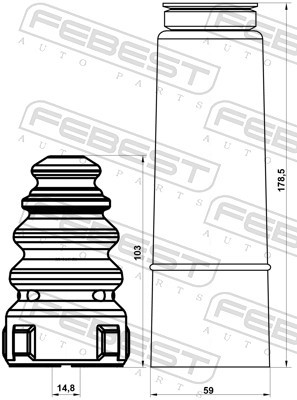 FEBEST ADSHB-8PAR-KIT EAN: 4056111145471.