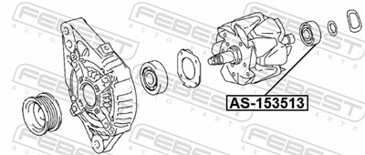 FEBEST AS-153513 EAN: 4056111117492.