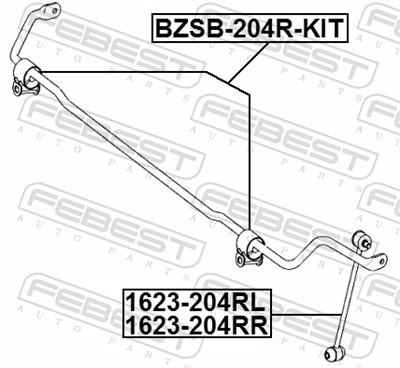 FEBEST BZSB-204R-KIT EAN: 4056111116655.