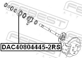FEBEST DAC40804445-2RS EAN: 4056111041667.