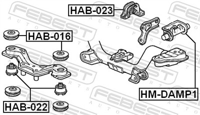 FEBEST HM-DAMP1 EAN: 4056111055886.