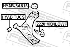 FEBEST HYAB-SAN18 EAN: 4056111178912.