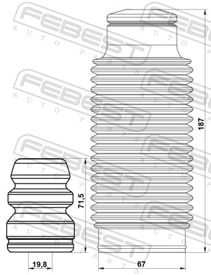 FEBEST KSHB-CEEDF-KIT EAN: 4056111146355.