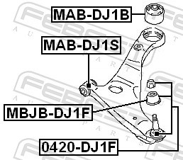 FEBEST MAB-DJ1B EAN: 4056111026169.