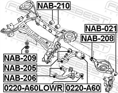 FEBEST NAB-205 EAN: 4056111062327.