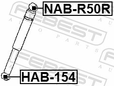 FEBEST NAB-R50R EAN: 4056111114668.