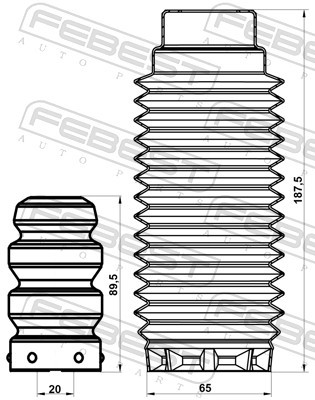 FEBEST PGSHB-308F-KIT EAN: 4056111145907.