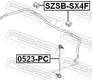 FEBEST SZSB-SX4F EAN: 4056111074825.