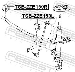 FEBEST TSB-ZZE150R EAN: 4056111025506.