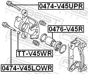 FEBEST TT-V45WR EAN: 4056111023854.