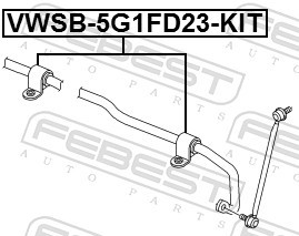 FEBEST VWSB-5G1FD23-KIT EAN: 4056111126623.
