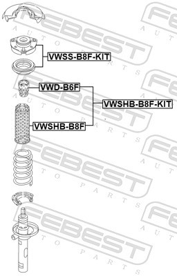 FEBEST VWSHB-B8F-KIT EAN: 4056111165752.